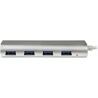 StarTech 4-port Usb Hub, Usb A To 4x Usb-a Ports, Usb 5gbps, Bus-powered, Portable Laptop Usb 3.0 Hub (ST43004UA)