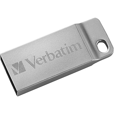 Verbatim 16GB Metal Executive USB Flash Drive - Silver (98748)