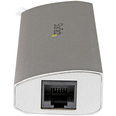 StarTech 3-port Usb Hub With Ethernet, Usb-a Ports, Gigabit Ethernet/gbe, Usb 5gbps, Bus-powered, Portable Laptop Usb 3.0 Hub (ST3300G3UA)