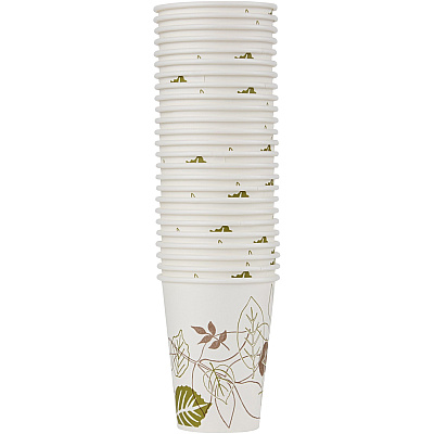 Dixie Pathways 12 oz Paper Hot Cups By GP Pro (DXE2342WSPK)