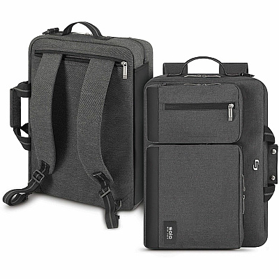 Solo Urban Carrying Case (Briefcase) for 15.6" iPad Notebook - Gray, Black (USLUBN31010)