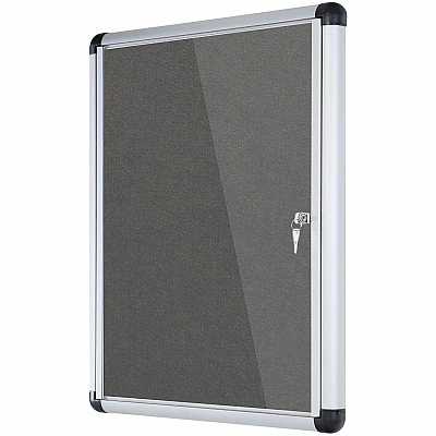 MasterVision Magnetic Gray Fabric Enclosed Board (BVCVT630103690)