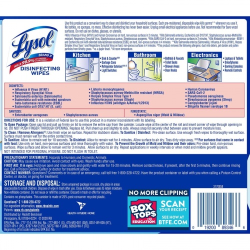 LYSOL Disinfecting Wipes (89346)