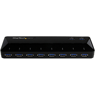 StarTech 10-port Usb 3.0 Hub W/ Charge/sync Ports (ST103008U2C)