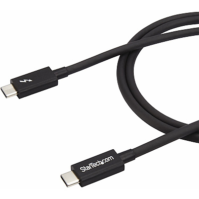 StarTech 1m Thunderbolt 3 (20gbps) Usb-c Cable - Thunderbolt, Usb, And Display Port Compatible (TBLT3MM1M)