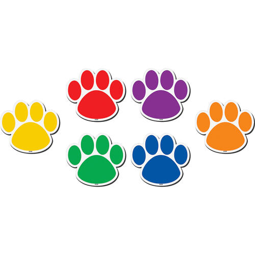 Teacher Created Resources Paw Prints Magnetic Accents (77207)