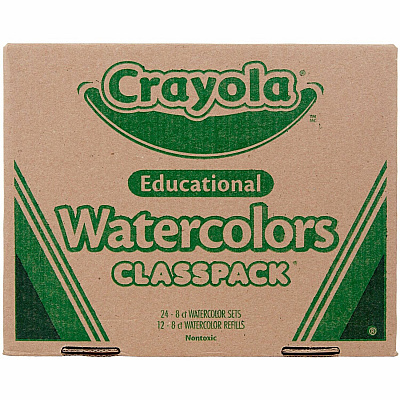 Crayola 8-Color Educational Watercolors Classpack (CYO538101)