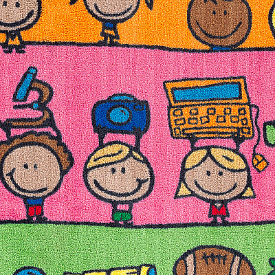 Flagship Carpets Easy Care Fun At School Rug (CE19028W)