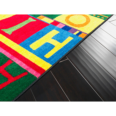 Flagship Carpets Easy Care ABC Tapestry Rug (CE19216W)