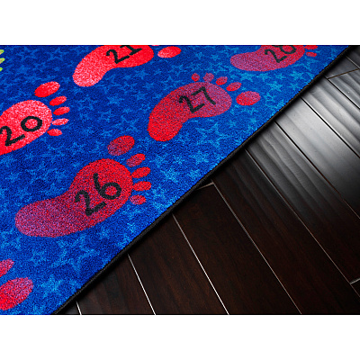 Flagship Carpets Easy Care Counting Feet Rug (CE19328W)