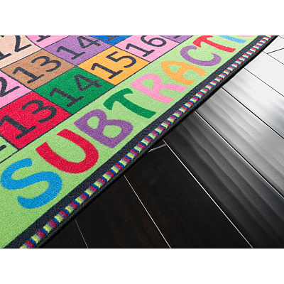 Flagship Carpets Math Collection Addition/Subtraction Rug (FE10314A)