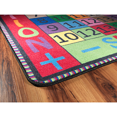 Flagship Carpets Math Collection Addition/Subtraction Rug (FE10370A)