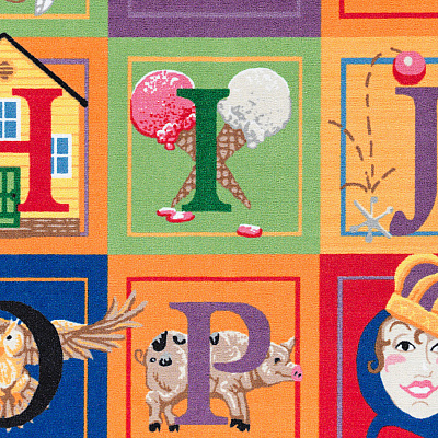 Flagship Carpets ABC Blocks Alphabet Rug (FE11132A)