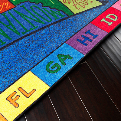 Flagship Carpets My America Doodle Map Rug (FE26244A)