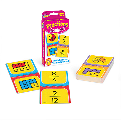 TREND Fractions Dominoes Challenge Cards Game (TEP24009)