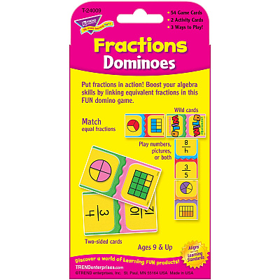 TREND Fractions Dominoes Challenge Cards Game (TEP24009)