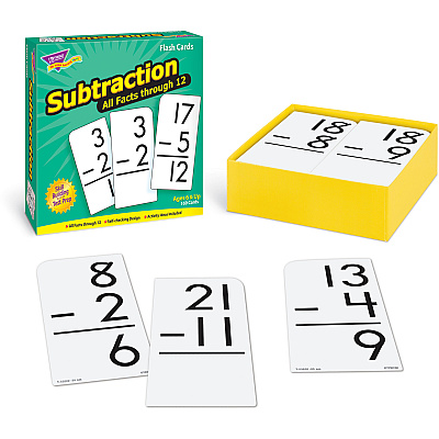 TREND Subtraction all facts through 12 Flash Cards (TEP53202)