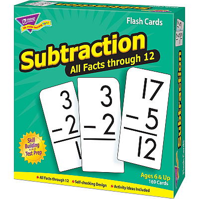TREND Subtraction all facts through 12 Flash Cards (TEP53202)