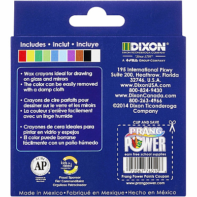Prang Decor Glass Crayons (DIX74010)