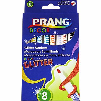 Prang Decor Glitter Markers (DIX74008)