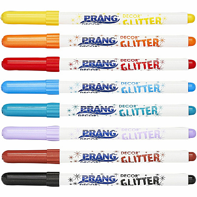 Prang Decor Glitter Markers (DIX74008)