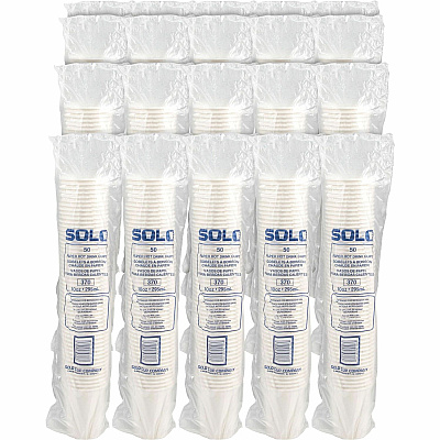 Solo 10 oz Paper Hot Cups (SCC370W2050)