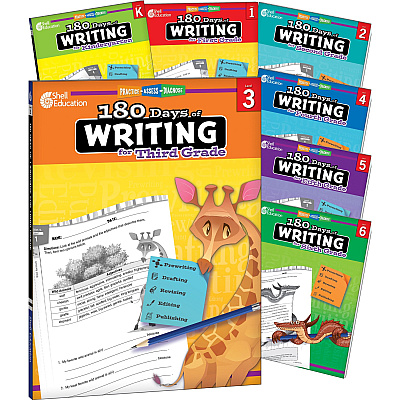 Shell Education 2nd Grade 180 Days of Writing Book Printed Book (51525)