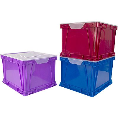 Storex 3 Piece Cube Storage Bins (STX62012U03C)