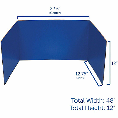 Flipside Color Tri-fold Study Carrel (FLP60045)