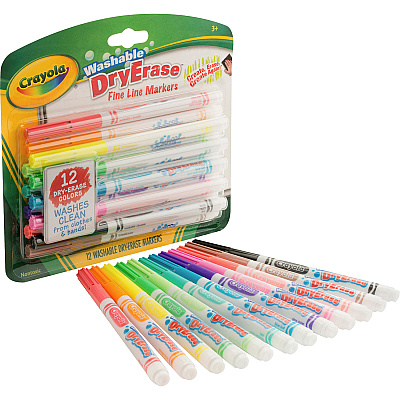 Crayola Washable Dry Erase Fine Line Markers (CYO985912)