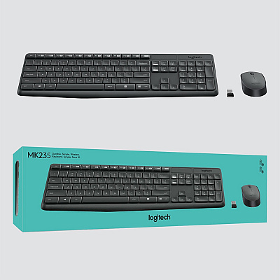 Logitech MK235 Keyboard & Mouse (Keyboard English Layout only) (920007897)