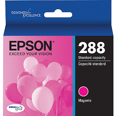 Epson DURABrite Ultra 288 Original Standard Yield Inkjet Ink Cartridge - Pigment Magenta - 1 Each (EPST288320S)