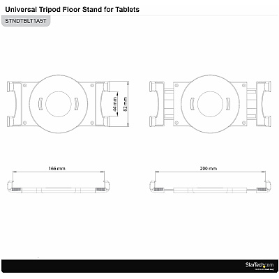 StarTech Stand - Adjustable Tablet Tripod (STNDTBLT1A5T)
