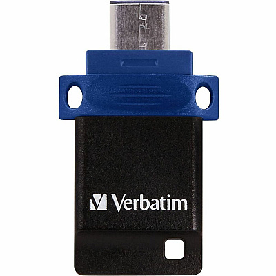 Verbatim 32GB Store 'n' Go Dual USB 3.0 Flash Drive for USB-C Devices - Blue (VER99154)