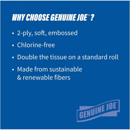 Genuine Joe Solutions Double Capacity Bath Tissue (91000)