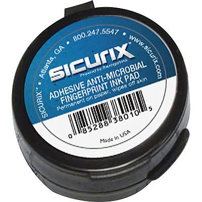 SICURIX Adhesive Fingerprint Ink Pads (BAU38010CT)