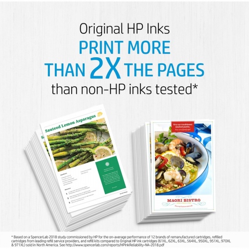 HP 952 Original Standard Yield Inkjet Ink Cartridge - Black - 1 Each (F6U15AN)