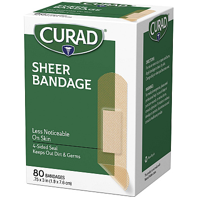 Curad Sheer Bandage Strips (MIICUR02279RB)