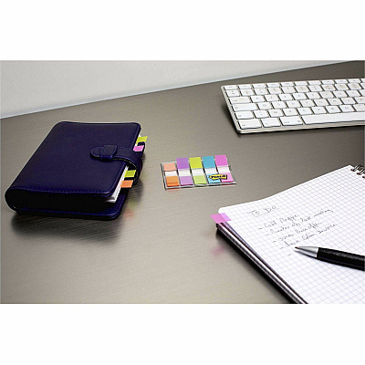 Post-it Flags in On-the-Go Dispenser - Bright Colors (MMM6835CB2)