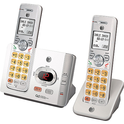 AT&T EL52215 DECT 6.0 Cordless Phone - Silver, Black