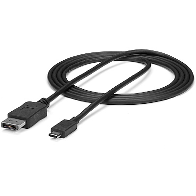 StarTech 6 Ft / 1.8 M Usb C To Displayport Cable - 4k 60hz - Black (CDP2DPMM6B)