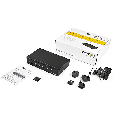 StarTech 4-port Displayport Kvm - Usb 3.0 - 4k (SV431DPU3A2)