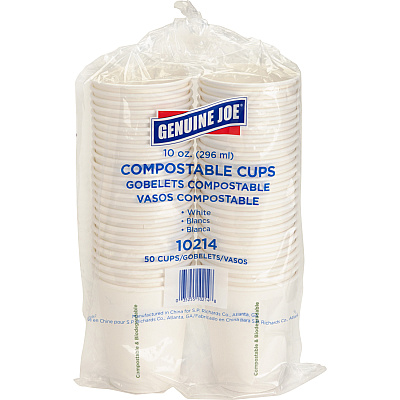 Genuine Joe 10 oz Eco-friendly Paper Cups (GJO10214CT)