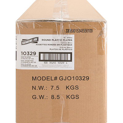Genuine Joe 9" Reusable Plastic Plates (GJO10329CT)