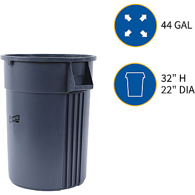 Genuine Joe 44-gallon Heavy-duty Trash Container (GJO11581CT)