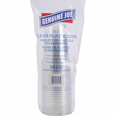 Genuine Joe 10 oz Clear Plastic Cups (GJO58232CT)