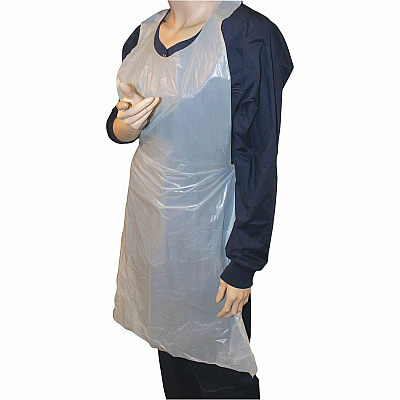 Genuine Joe 50" Disposable Poly Apron (GJO85141CT)