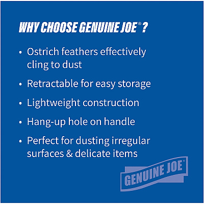 Genuine Joe Retractable Feather Duster (GJO90218CT)