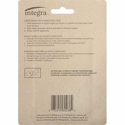 Integra Correction Tape - 2 Dispensers/PK (ITA60238)