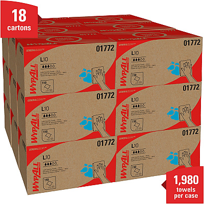 Wypall GeneralClean L10 Light Cleaning Towels - Pop-Up Box (KCC01772)